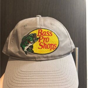 Bass Pro Shops Gray Hat with Yellow Logo